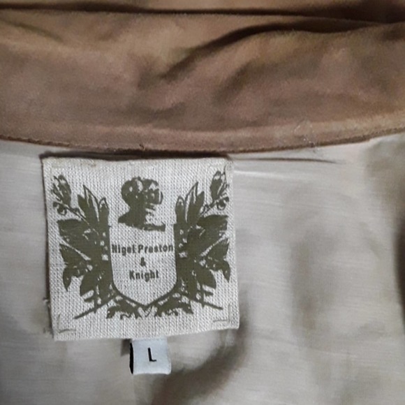 Lambskin Jacket Nigel Preston & Knight Sz L Lambskin Suede Grunge Jacket - Picture 7 of 9